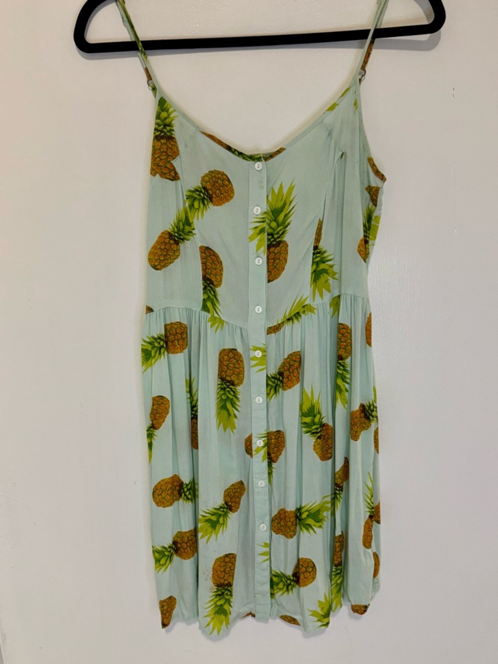 River Island Mint Tropical-Print Sundress US Sz 4